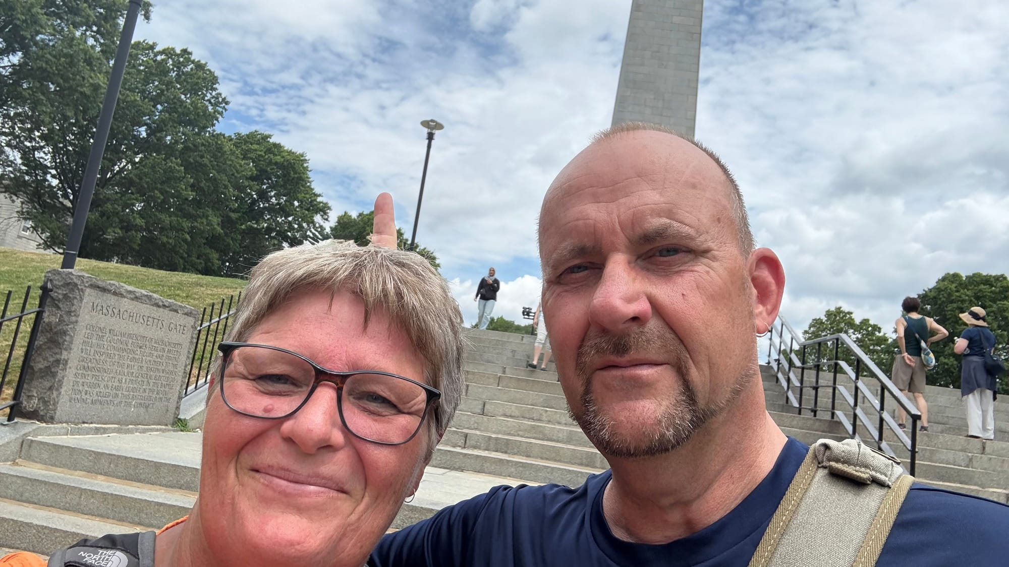 The Freedom Trail på en meget varm dag