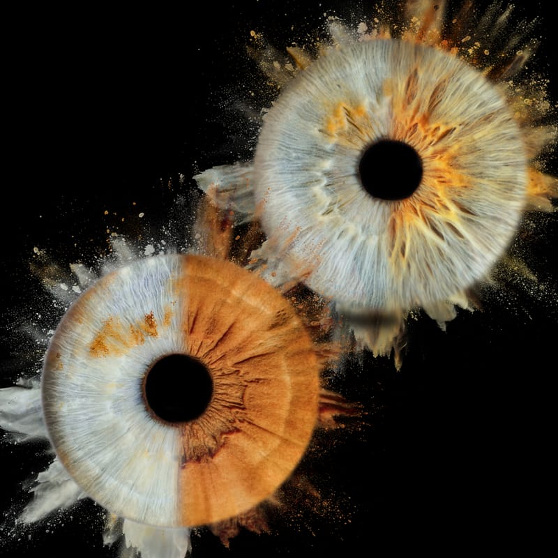 Portrait d'art d'iris