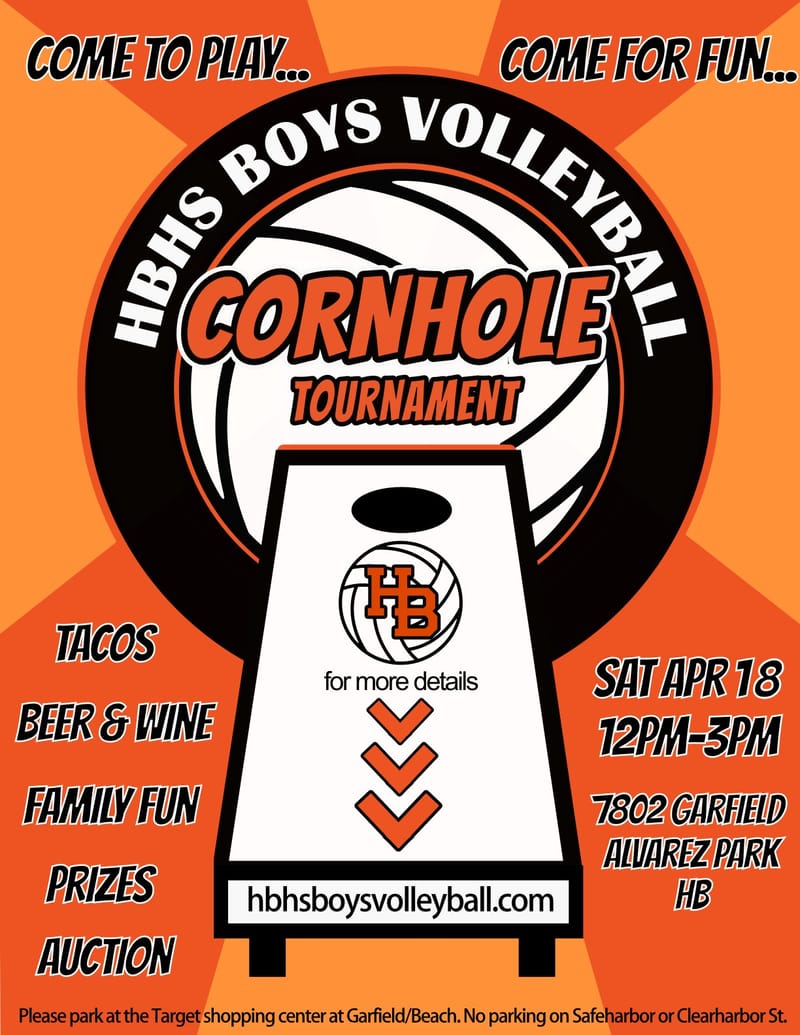 Annual Cornhole Tournament April 18th