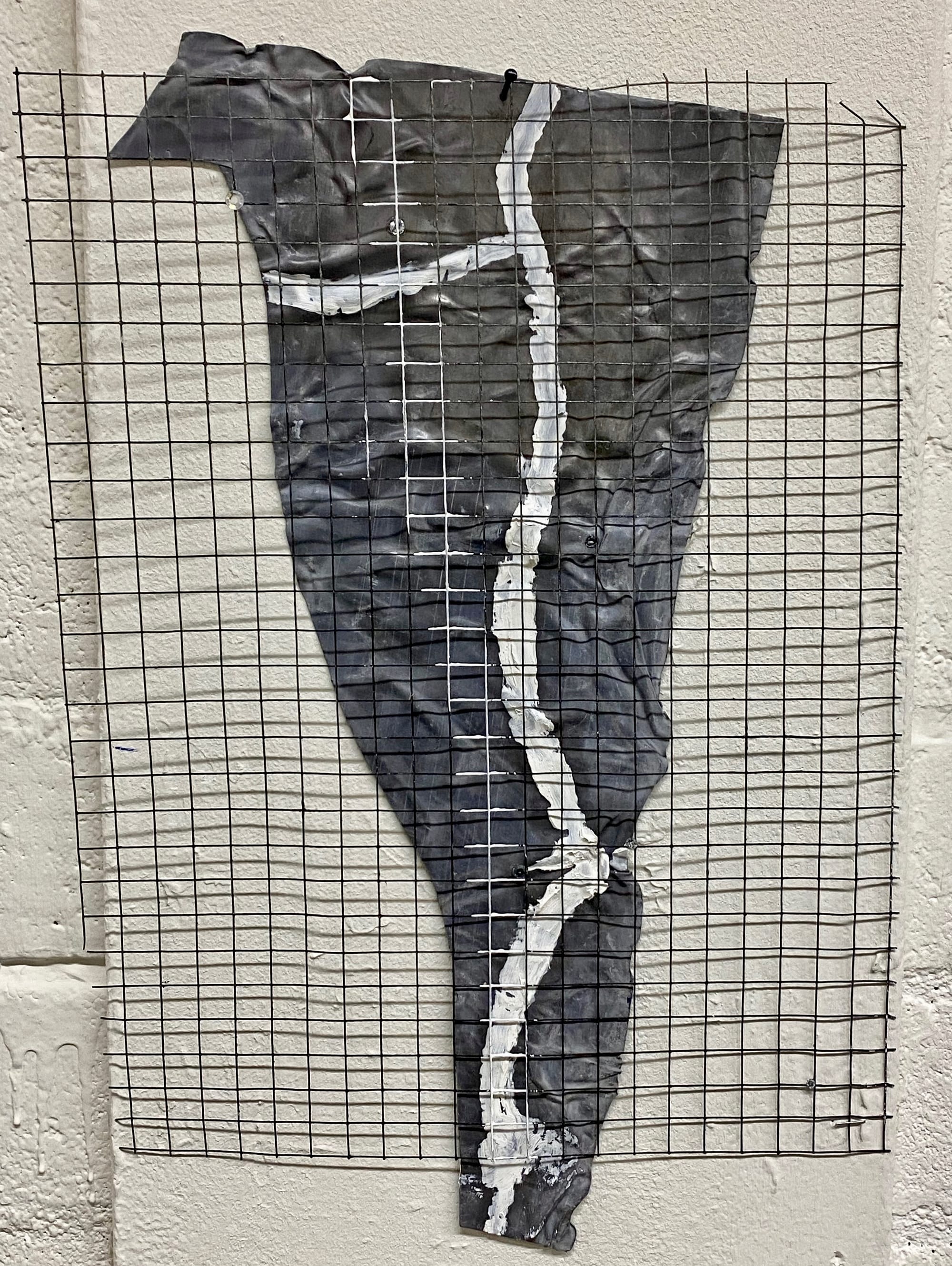 On the Border -Landscape 2025  mixed media /raster/lood/'diamants' div.afm.