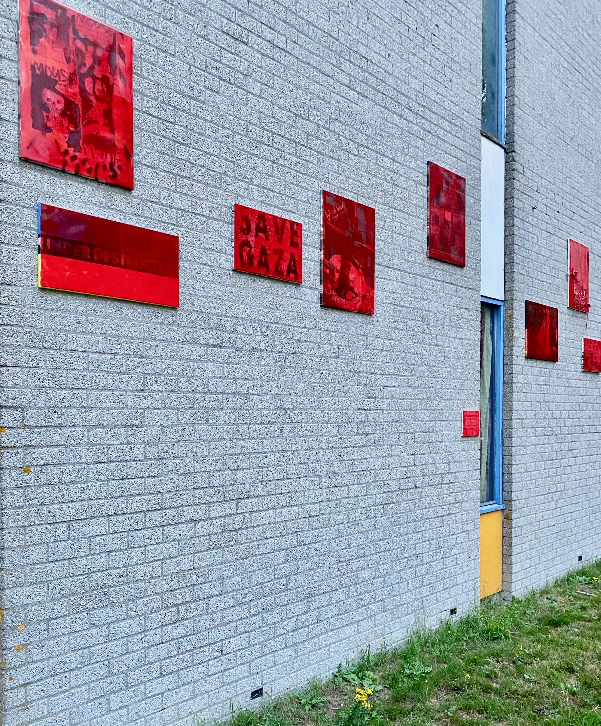 Entartete - Detail van de "Rode Lijn"  Demonstratie tegen Genocide Gaza.