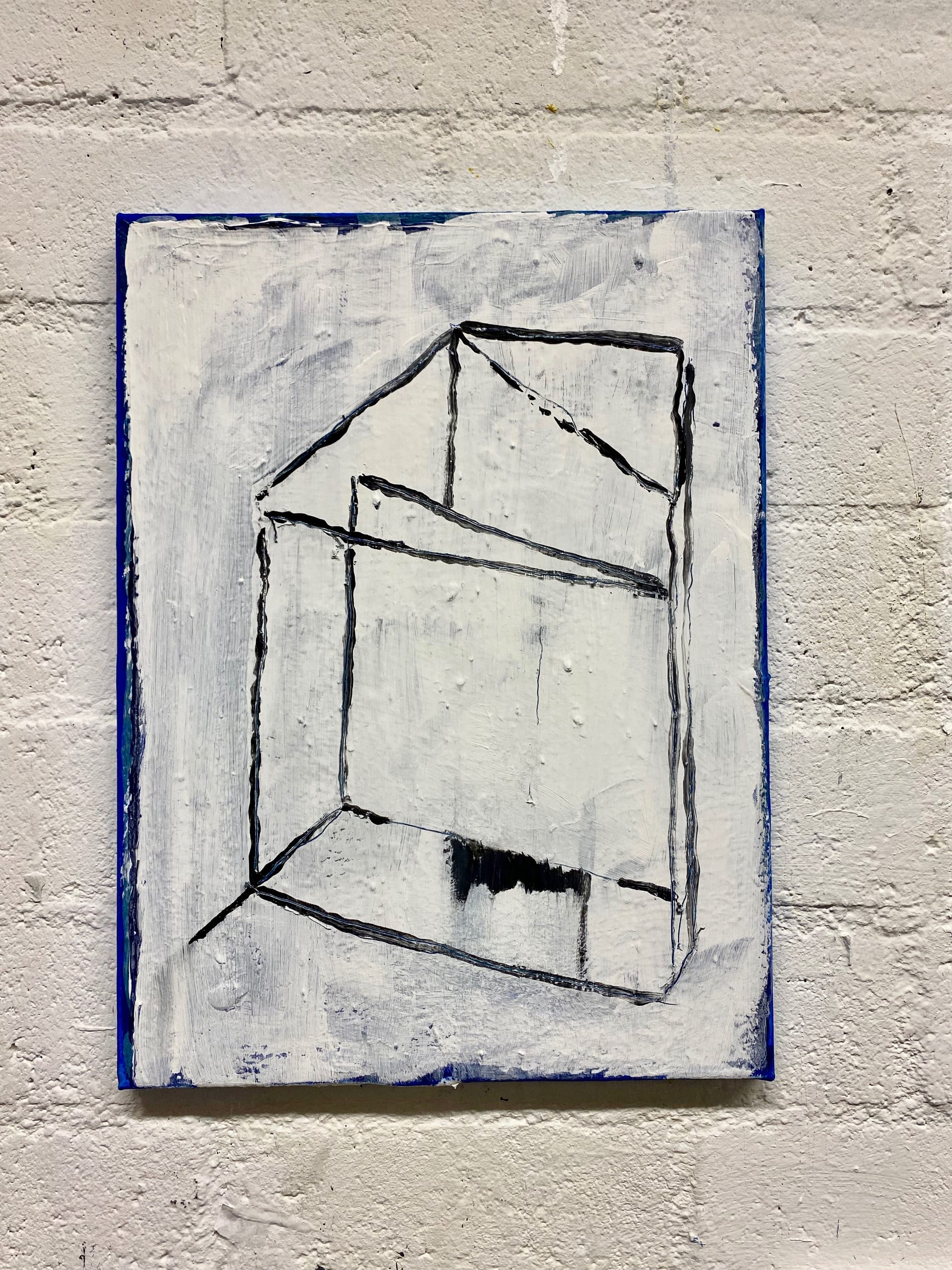 Apparently a House /On the Border 2026  30x40x2 cm Acryl/Canvas