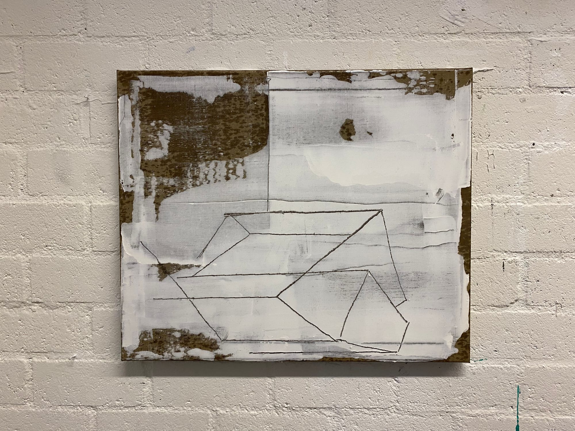 Apparently a House 2025/2026  50x60x3 cm  mixed media