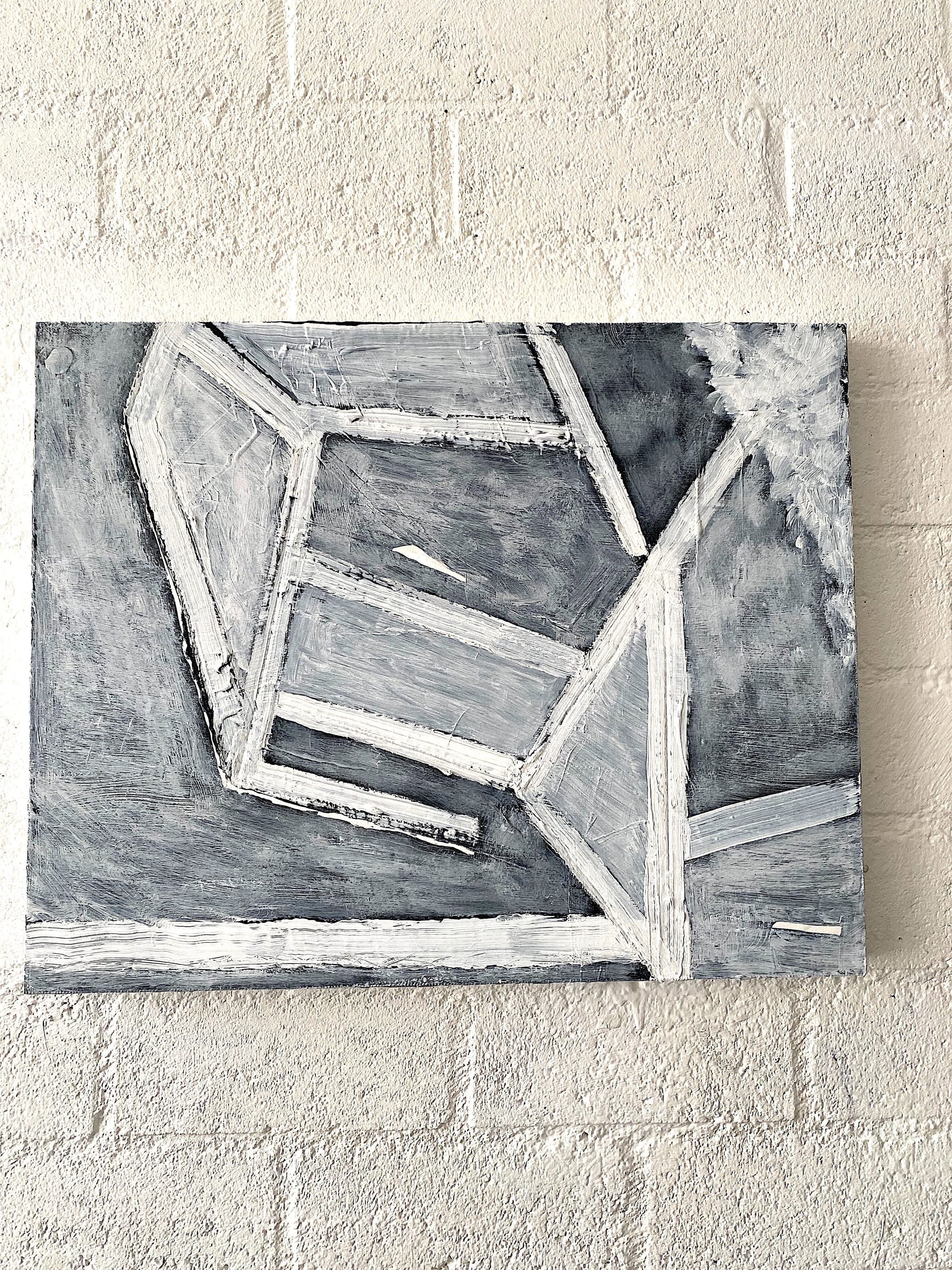 Apparently a House  2026   40x50x3 cm  olieverf/lood