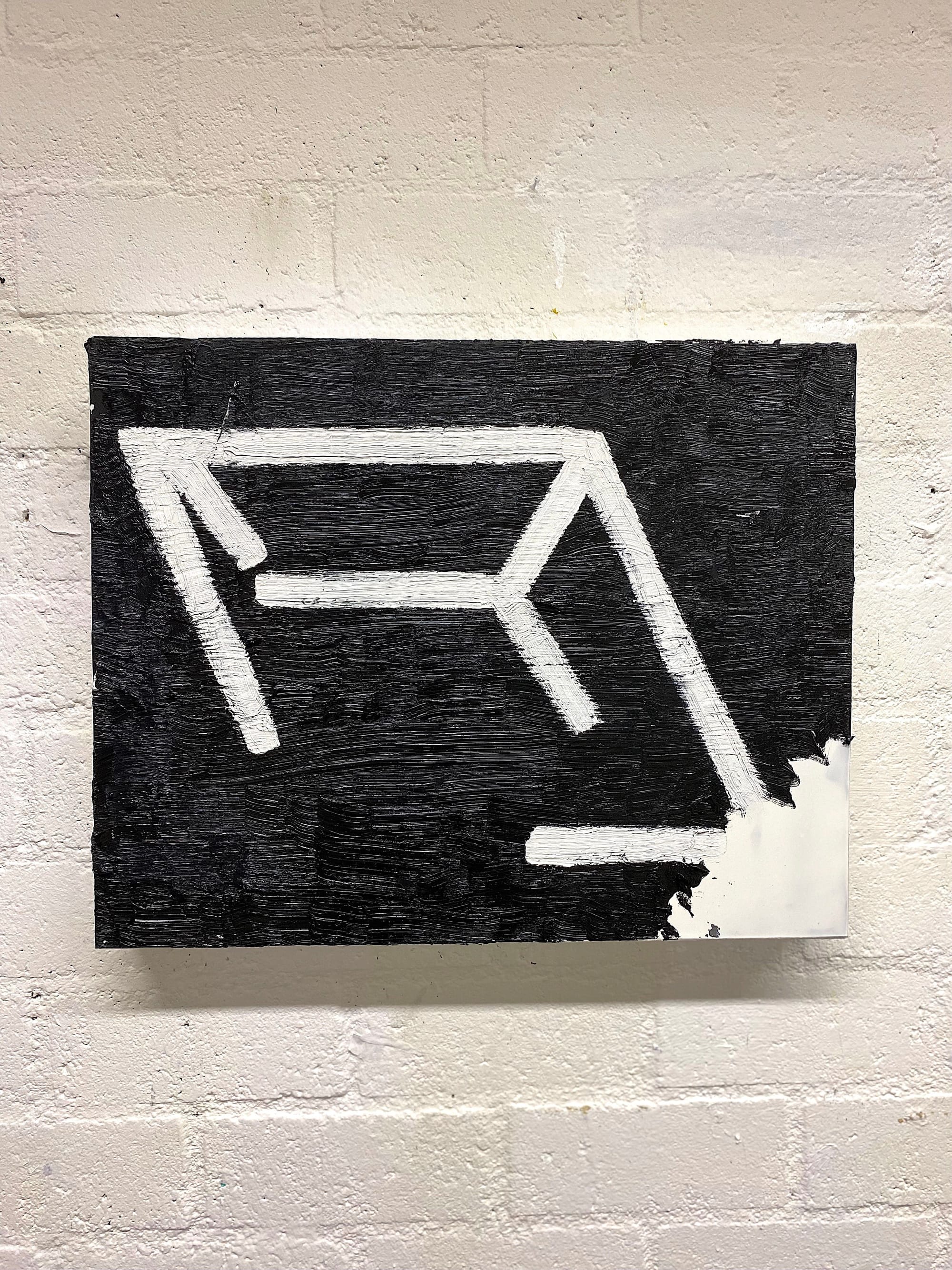 Apparently a House - 2026  Olieverf/Lood  40x50x4 cm