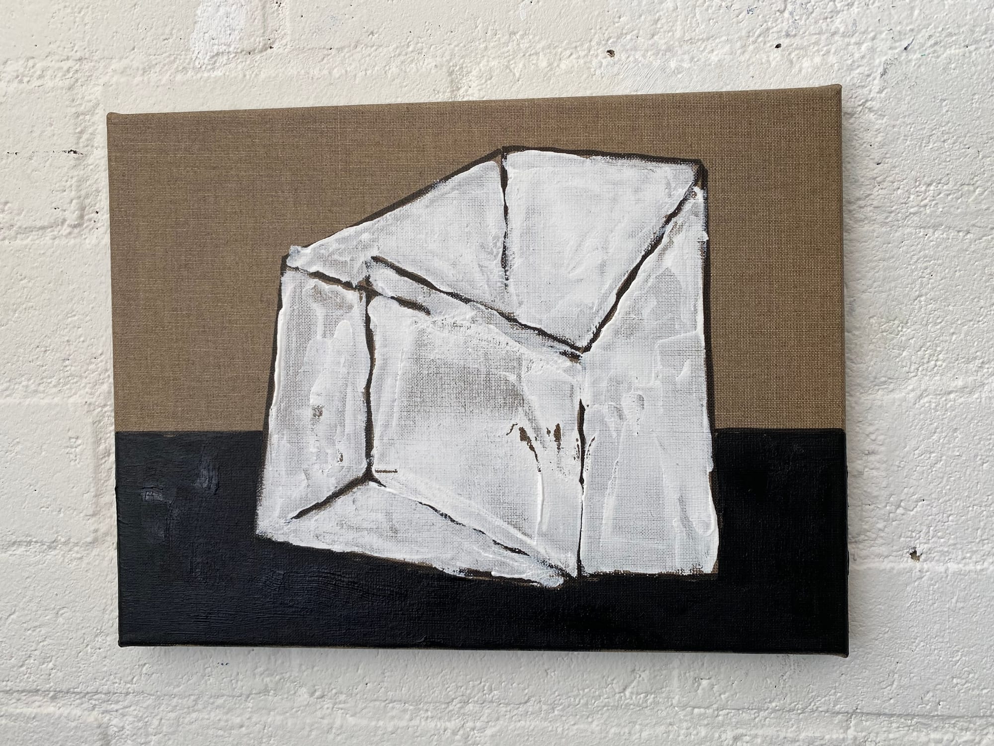 On the Border -Apparently A House 2026  Acryl/linnen 30x40 cm