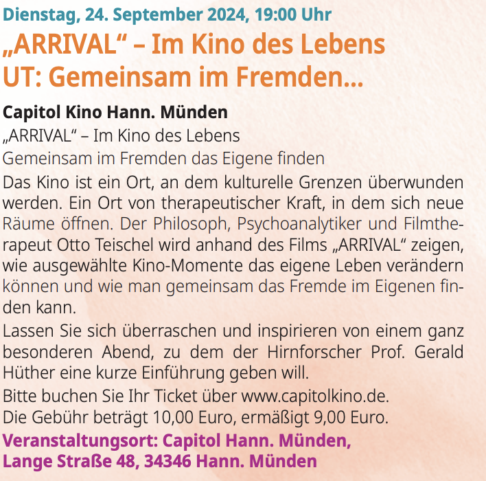 Arrival - Im Kino des Lebens