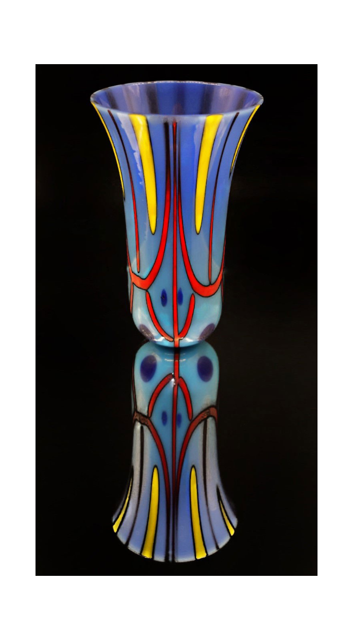 Colorful Kiln-Fired Glass Vessel | Susan Breen Silvy