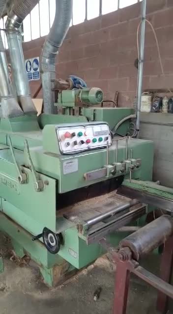 Multilame COSMEC doppio albero - second hand COSMEC double shaft multirip saw video thumbnail