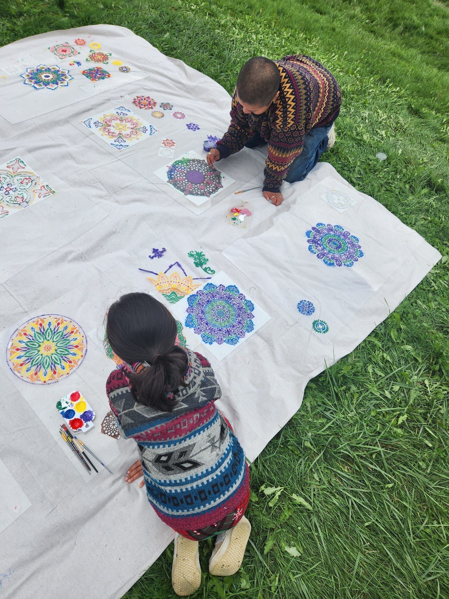Light and Patterns - A Diwali Community Art installation workshop