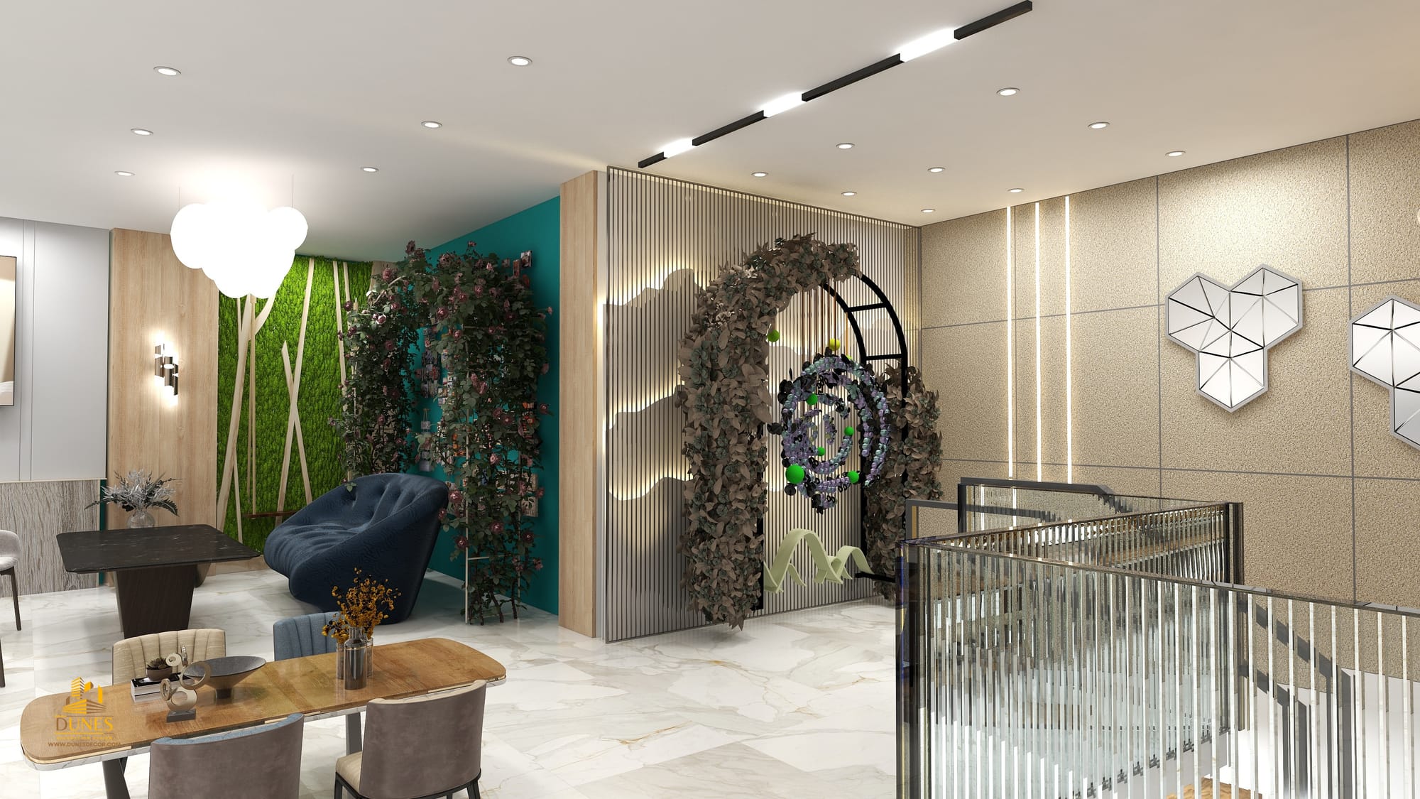 تصميم واشرف اعمال مطعم فيفيان في منطقه اربد