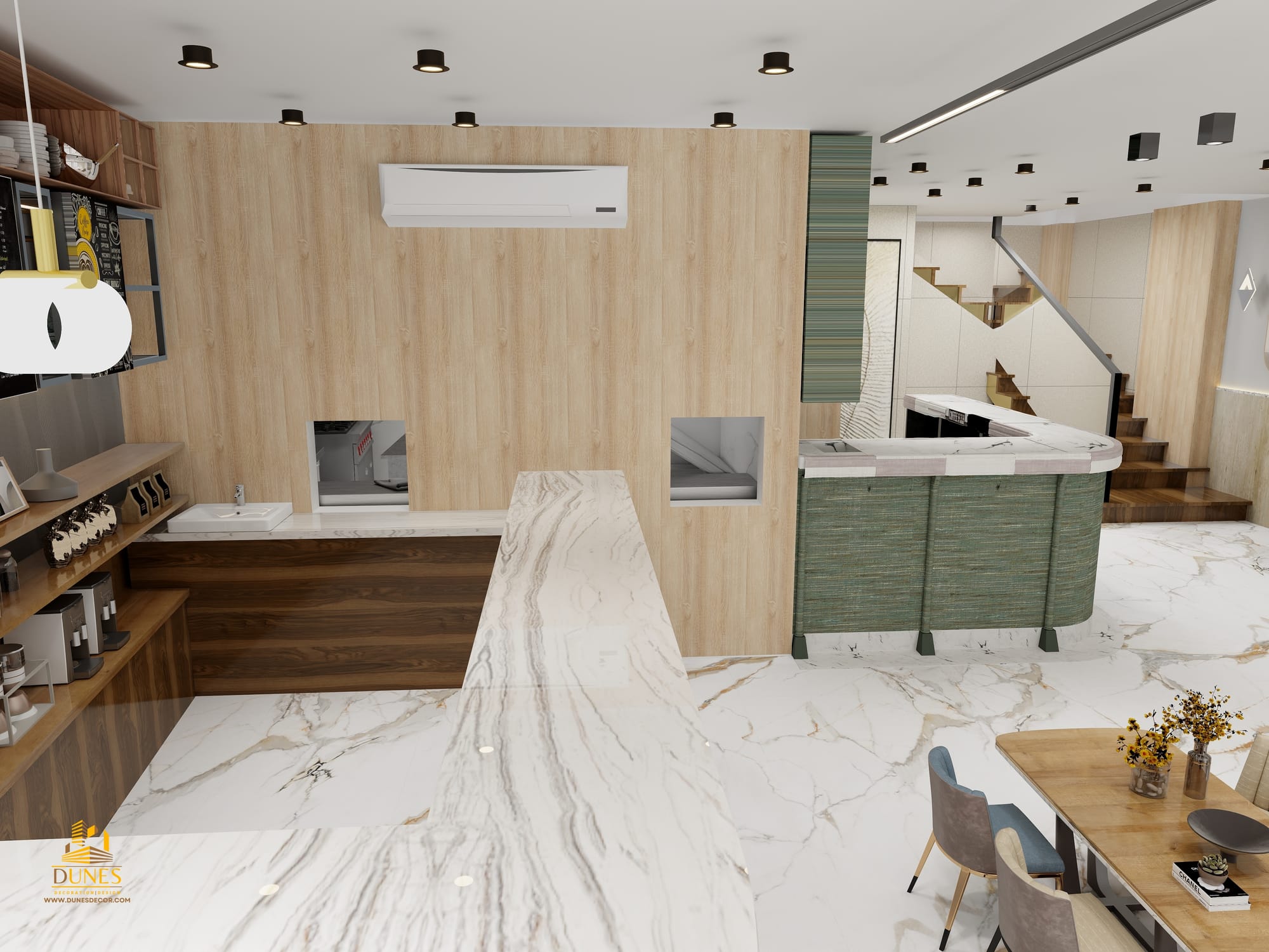 تصميم واشرف اعمال مطعم فيفيان في منطقه اربد