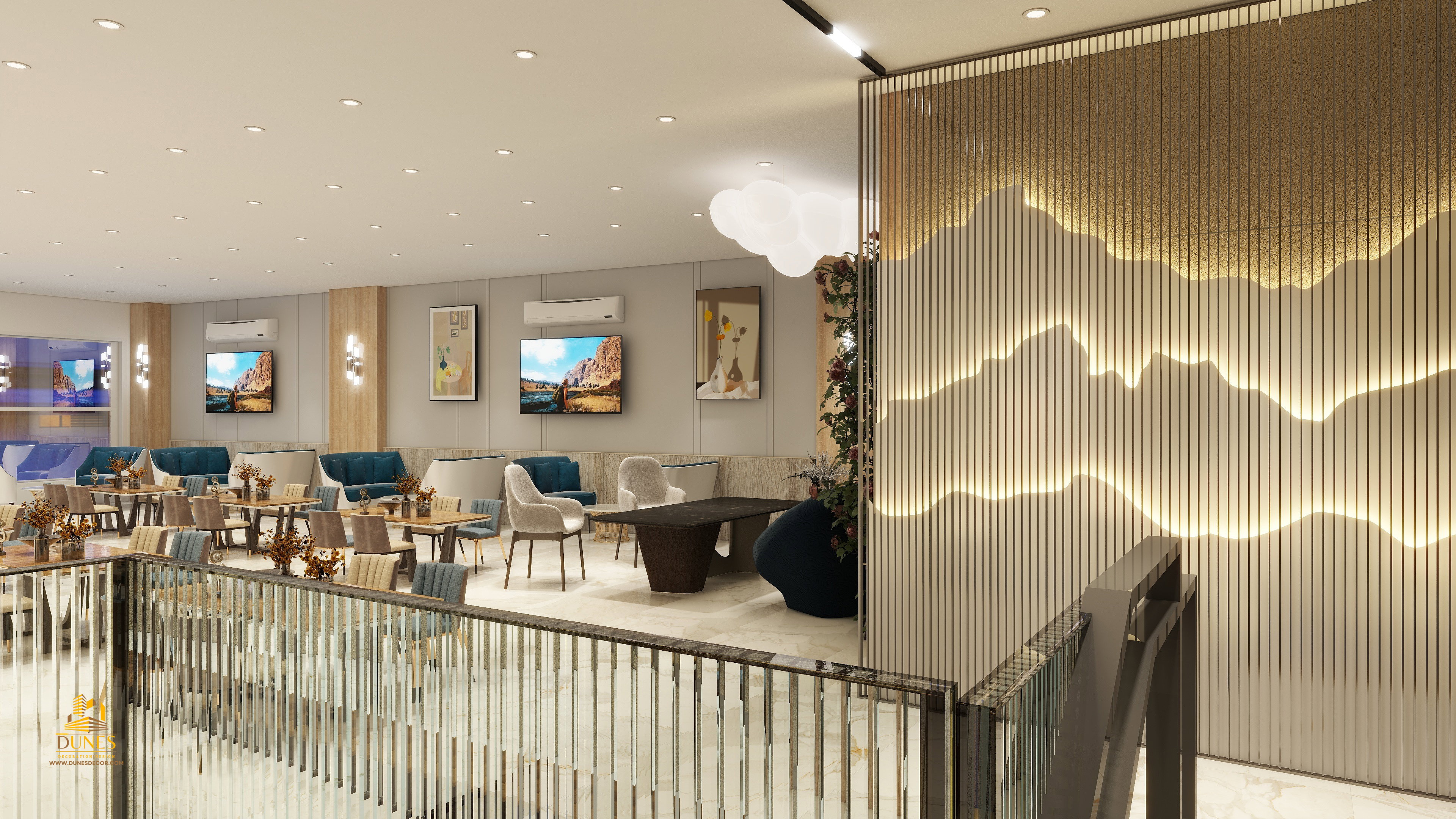 Design and supervision of Vivian Restaurant in Irbid