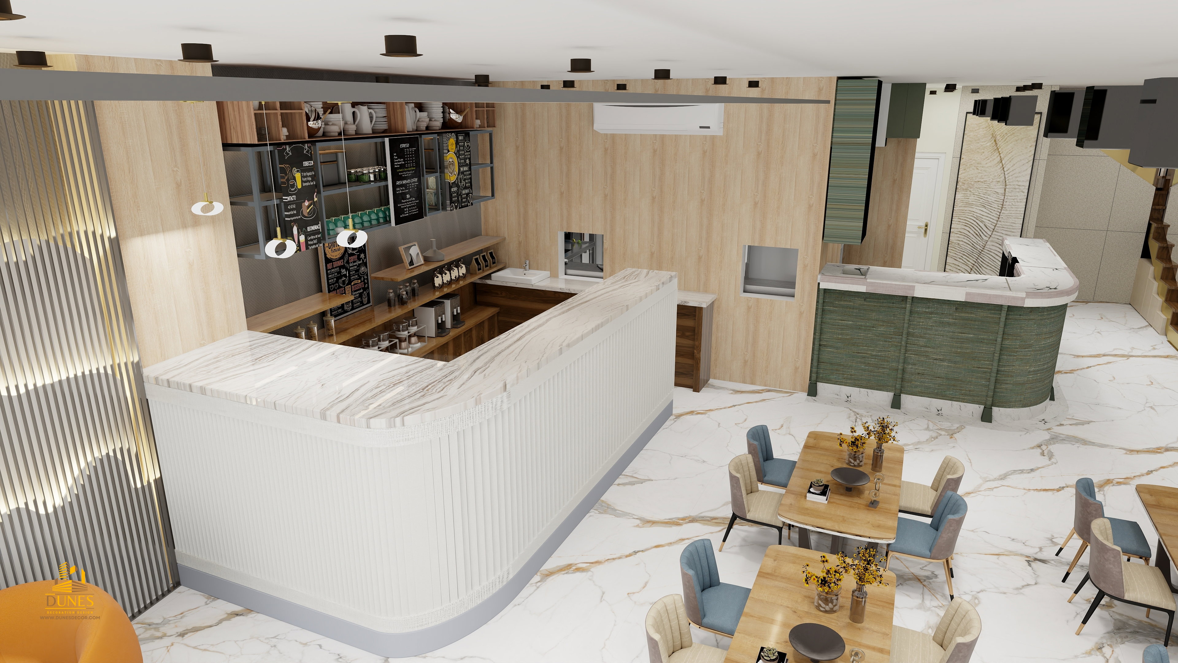Design and supervision of Vivian Restaurant in Irbid
