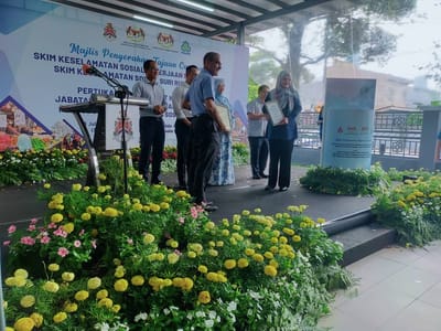 488) AKTIVITI | MAJLIS PENYERAHAN TAJAAN CARUMAN SKSPS, SKSSR SERTA PERTUKARAN SURAT NIAT KERJASAMA JWP DENGAN PERKESO - PPIM - 03/07/2024