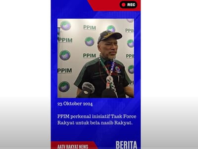 592) PPIM PERKENAL INISIATIF TASK FORCE RAKYAT UNTUK BELA NASIB RAKYAT - AATV RAKYAT NEWS - 23/10/2024