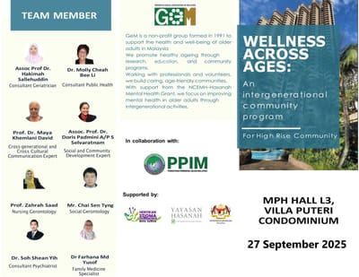 868) WELLNESS ACROSS AGES: AN INTERGENERATIONAL COMMUNITY PROGRAM - PPIM - 27/09/2025