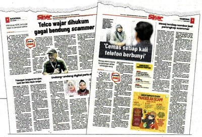 898) KAD SIM PALSU JADI TOPENG PENJENAYAH - SINAR HARIAN - 28/10/2025