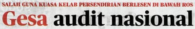1018) GESA AUDIT NASIONAL - HARIAN METRO - 05/02/2026