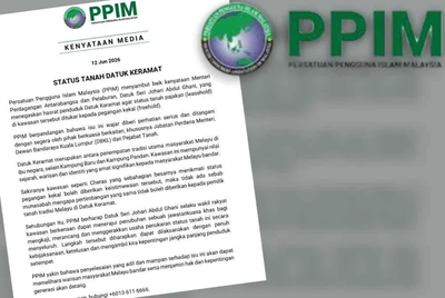 1208) DATUK KERAMAT WAJAR DIBERI STATUS TANAH PEGANGAN KEKAL SEPERTI CHERAS - PPIM - SINAR HARIAN - 12/06/2026