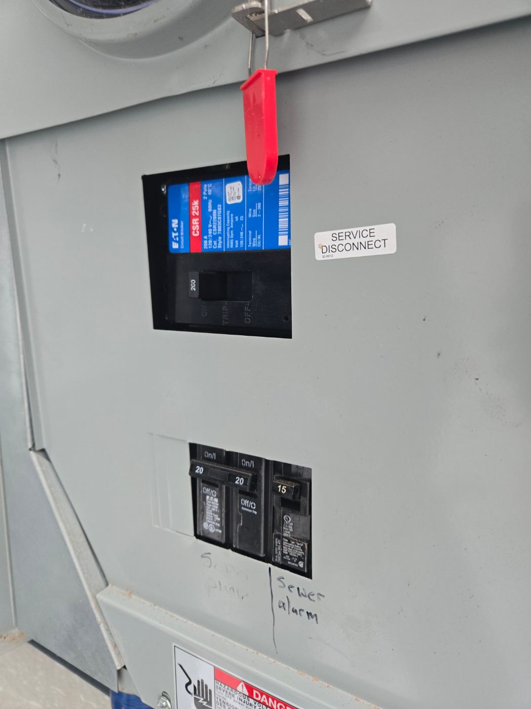 Generator interlock installed on a meter main by Stickler’s Electrical Service in the Granite Falls, NC area