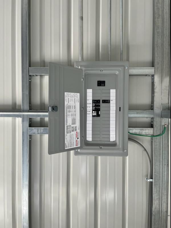 100-amp subpanel installed in a detached garage in Granite Falls, NC