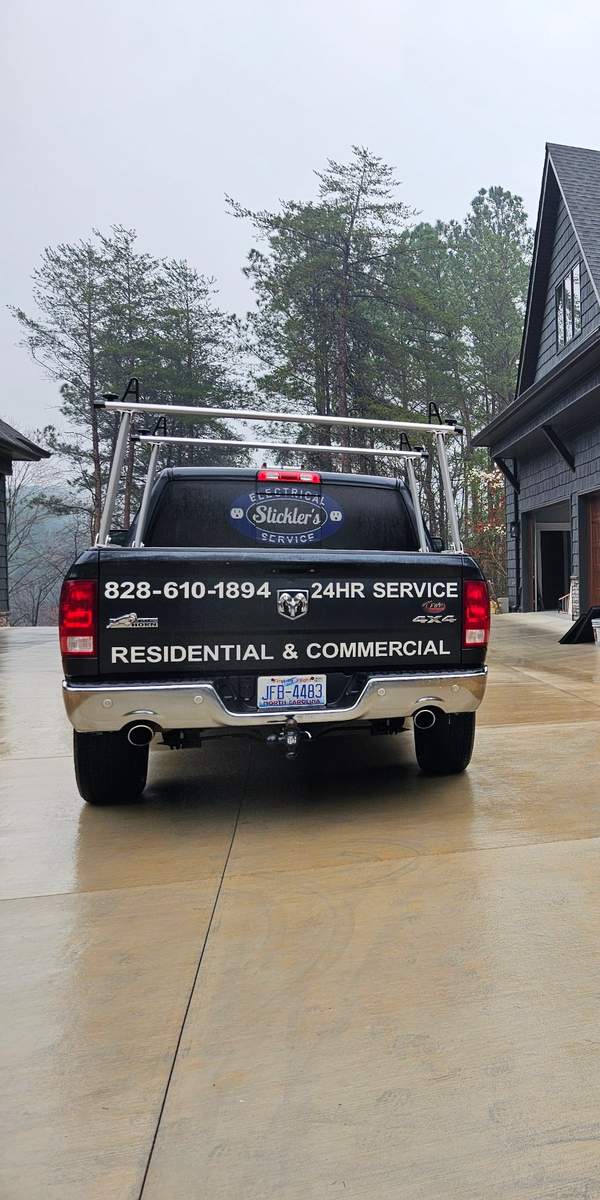 Stickler’s Electrical Service truck in Hickory, NC