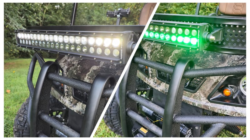 LED Light Bar - Dual Color Green/White