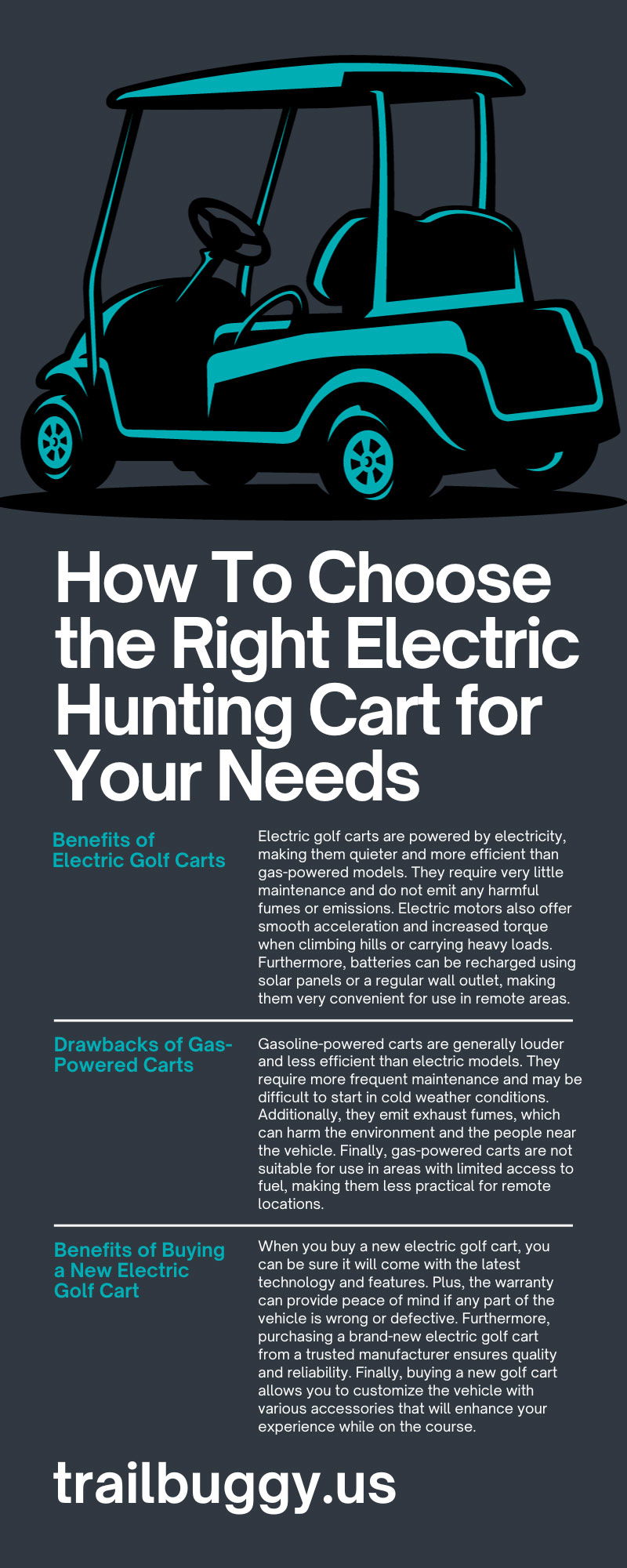 How To Choose the Right Electric Hunting Cart for Your Needs