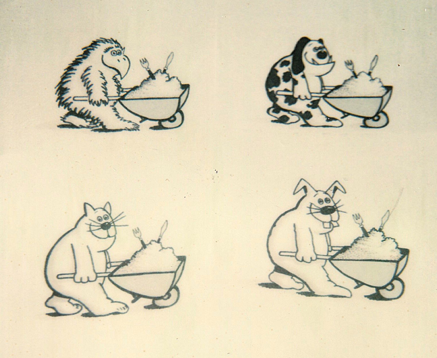 Skiss till djuraffär