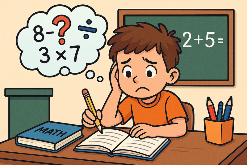 أنواع صعوبات تعلم الرياضيات