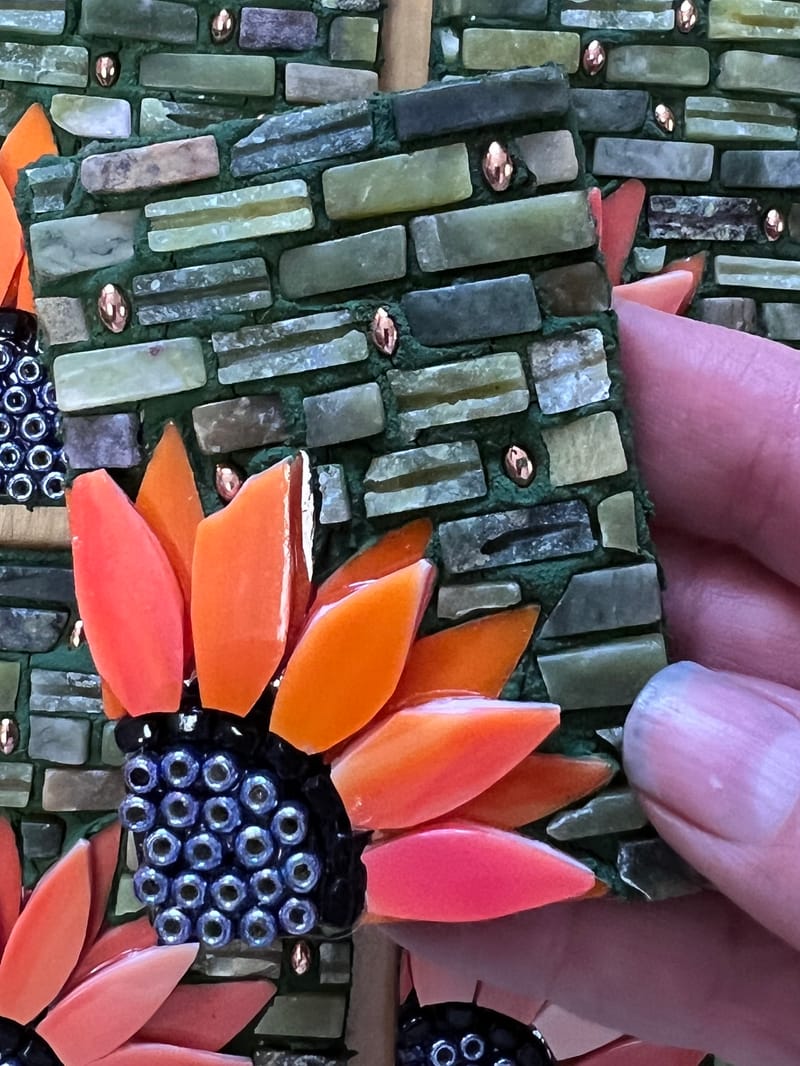 Mini Gemstone and Flower Mosaic Class