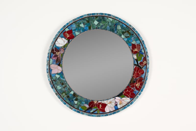 A Nod to Home (photos of finished work rendered in AI rooms)