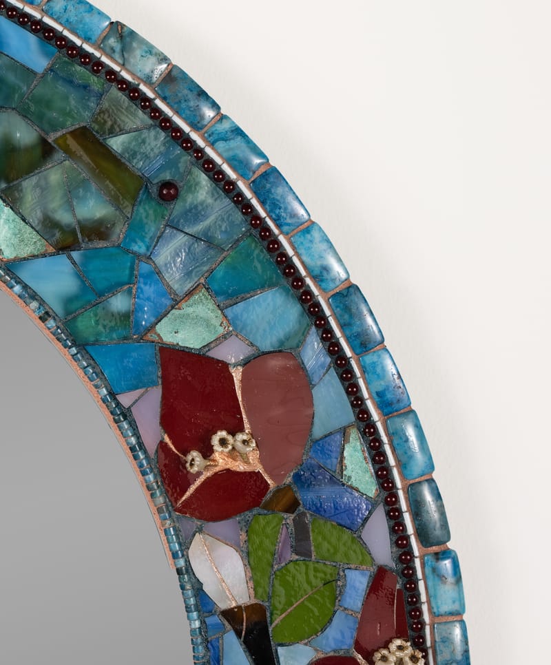 A Nod to Home (photos of finished work rendered in AI rooms)