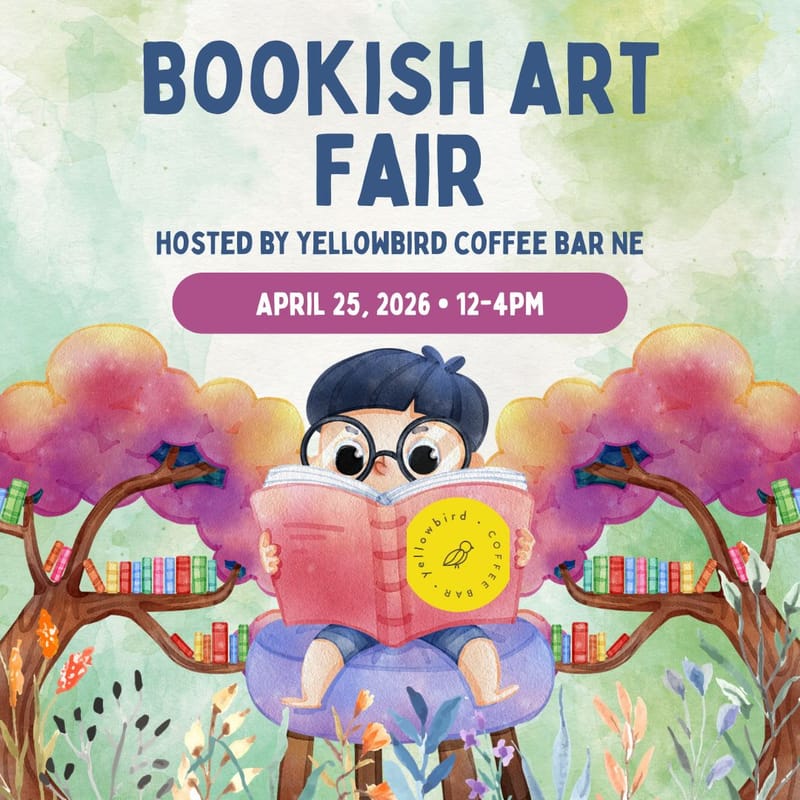 4/25/26: Holland Arts Building Open Studios and Yellow Bird Coffee Shop Bookish Art Fair