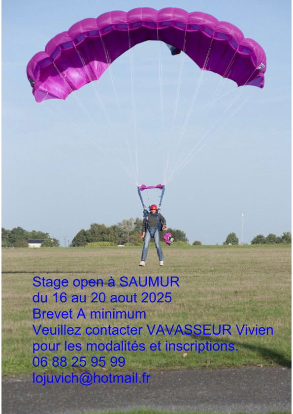 Stage Para Open à Saumur du 16 au 20 Aout