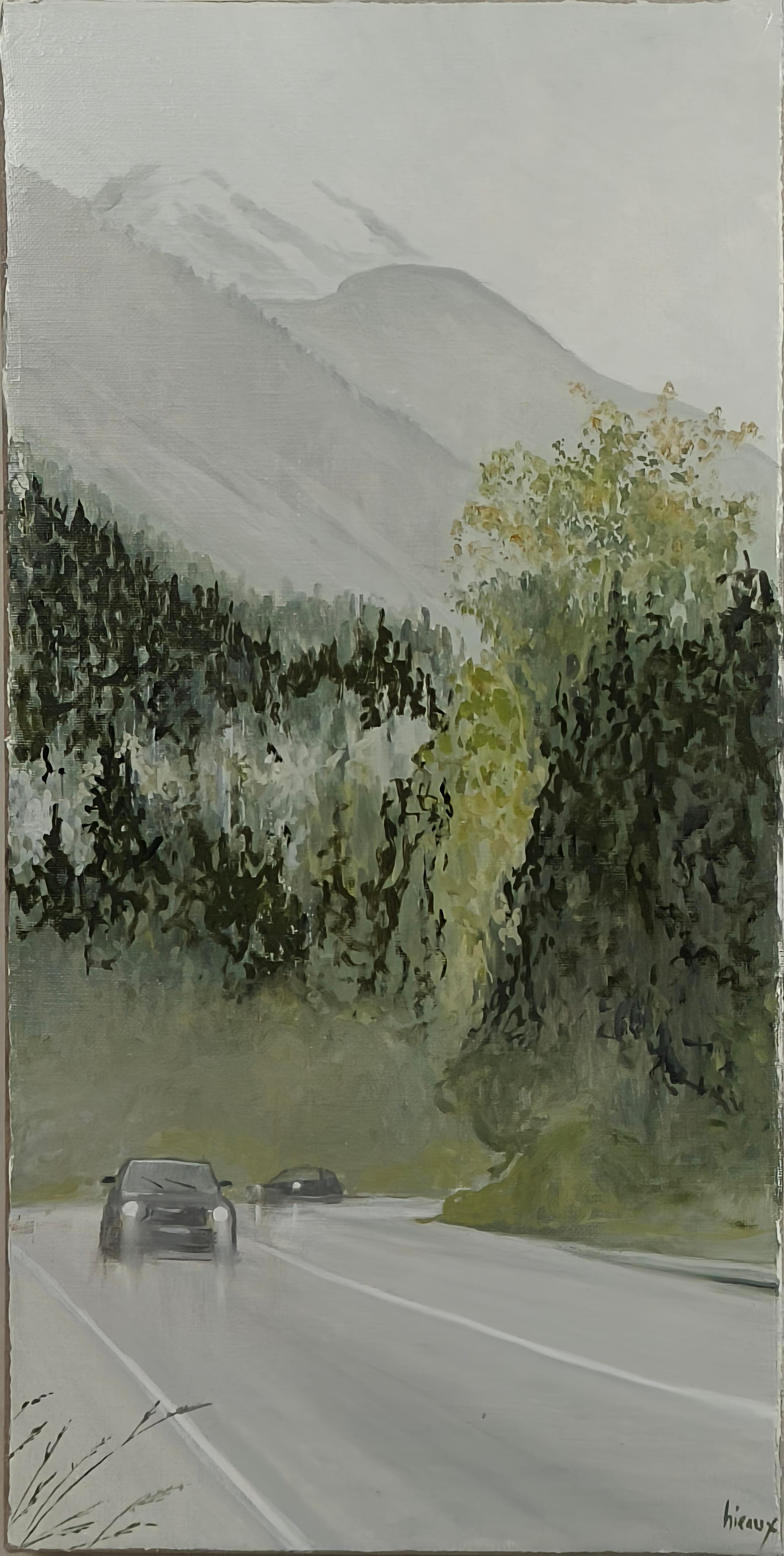 Sur la route de Chamonix aux Praz