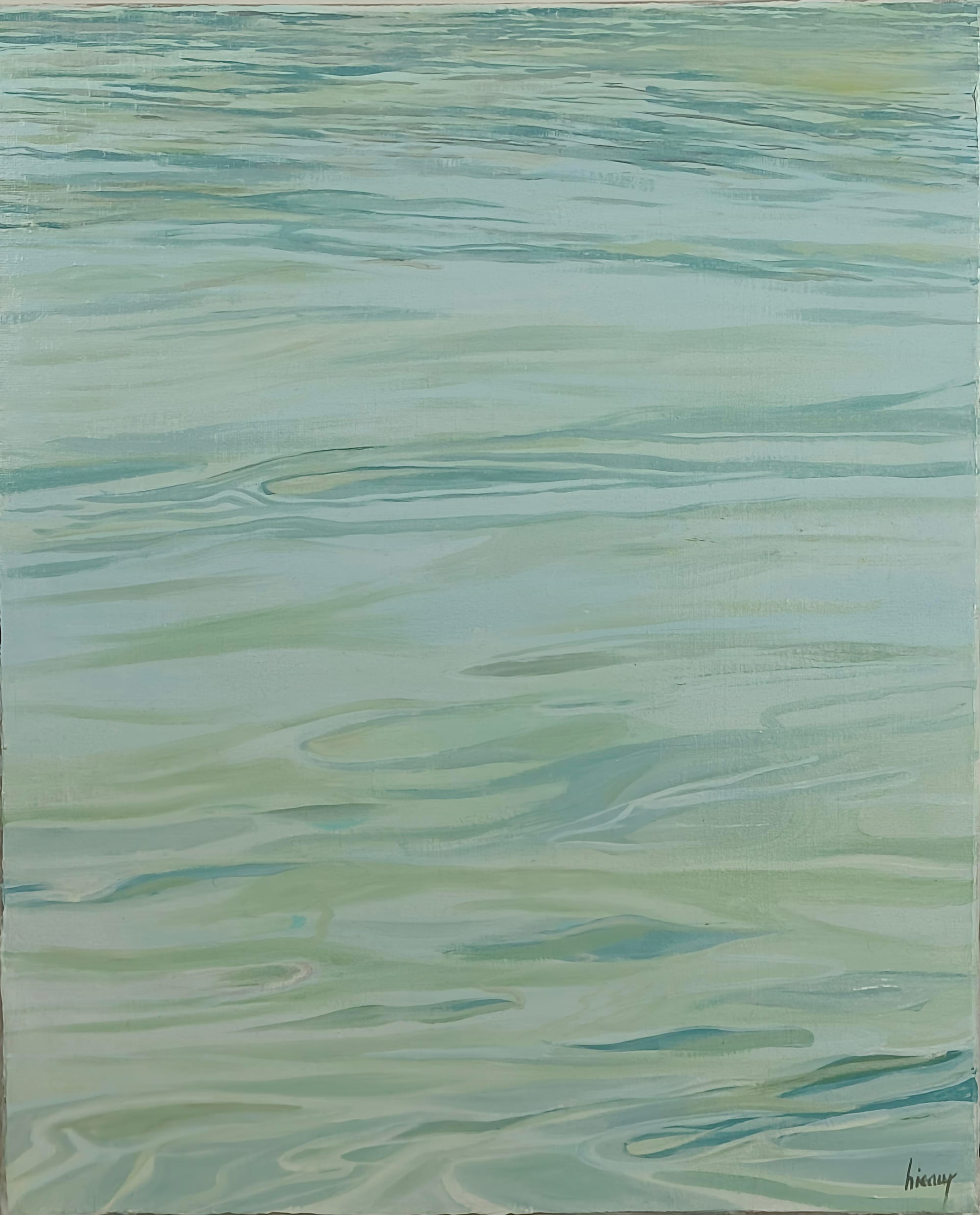 Reflets sur mer calme