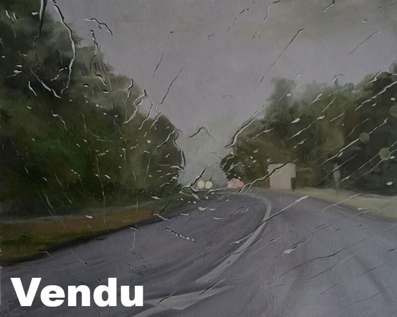 Sur la route, entre chien et loup