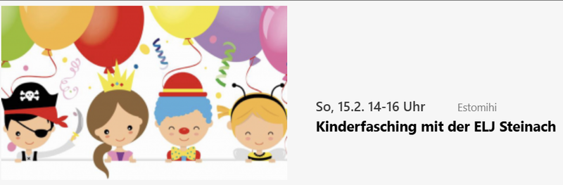 Kinderfasching der Landjugend im Gemeindehaus Steinach / Ens