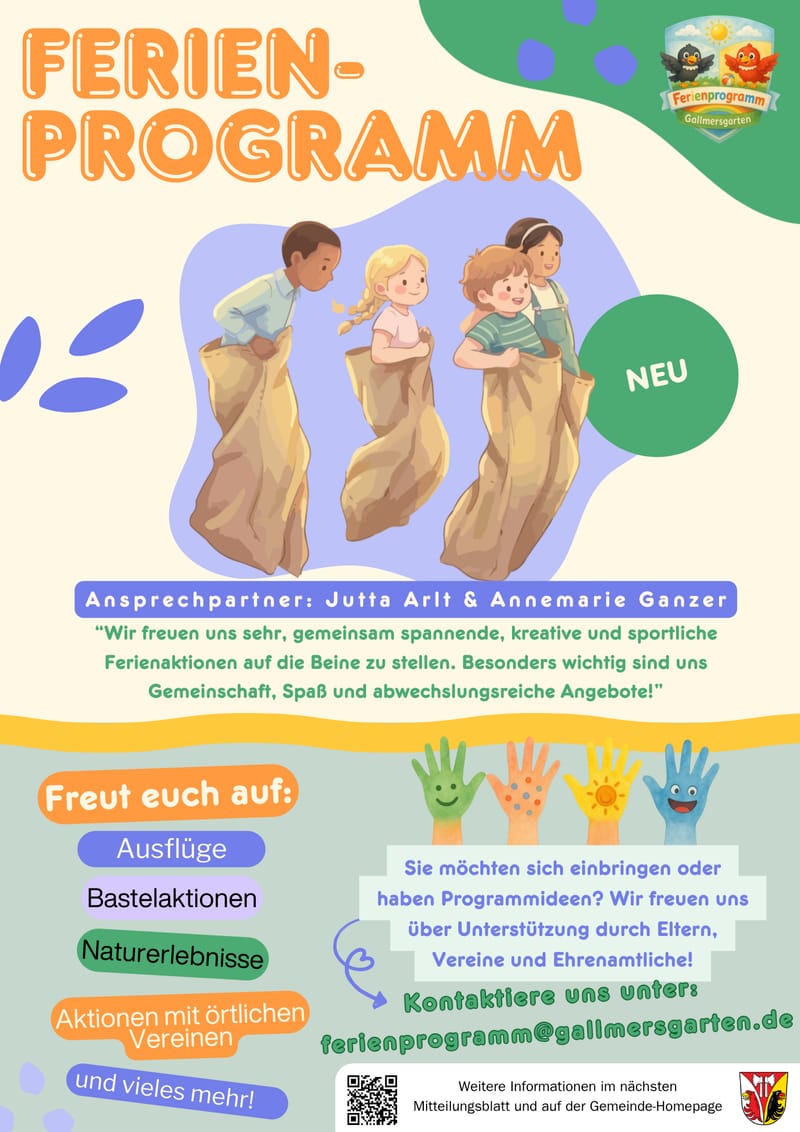Ferienprogramm der Gemeinde Gallmersgarten
