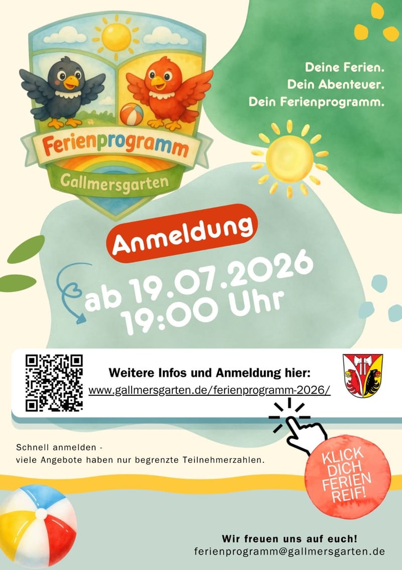 Ferienprogramm der Gemeinde Gallmersgarten