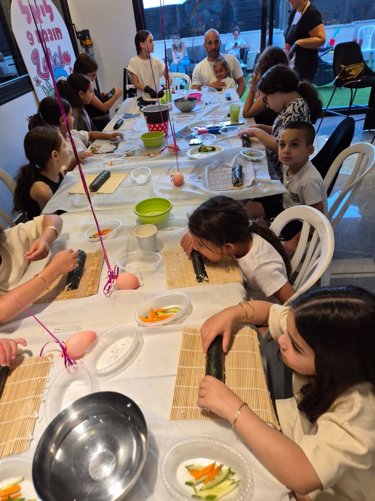 סדנת סושי לילדים ולנוער לקבוצות