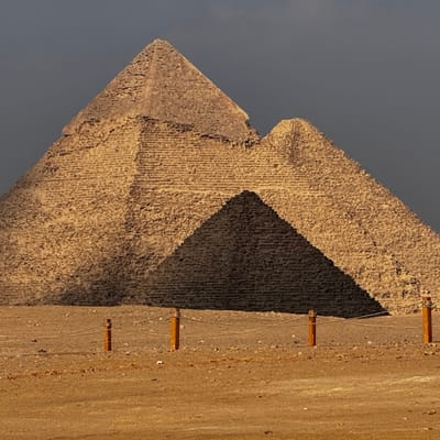 The Pyramids of Giza — No aliens required. Just human ingenuity at its finest