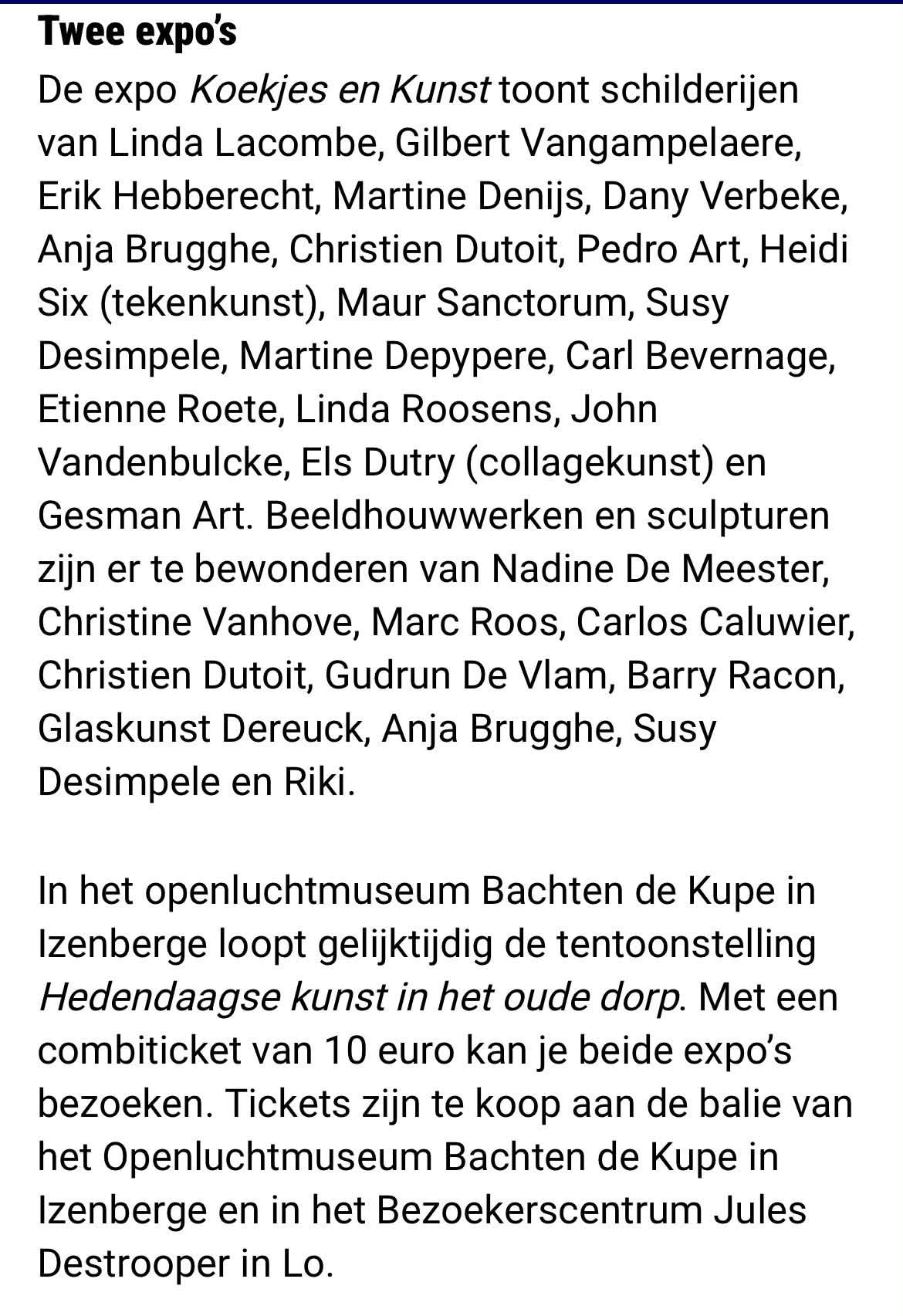 Koekjes en Kunst