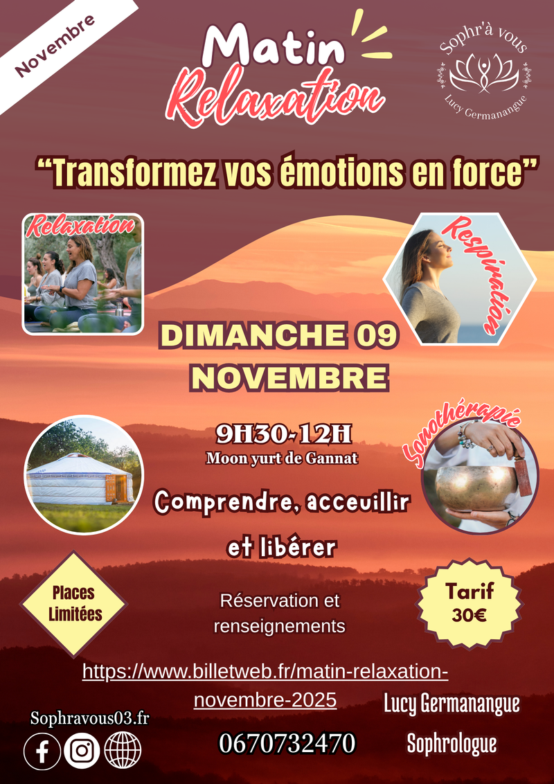 Matinée relaxation Novembre 25