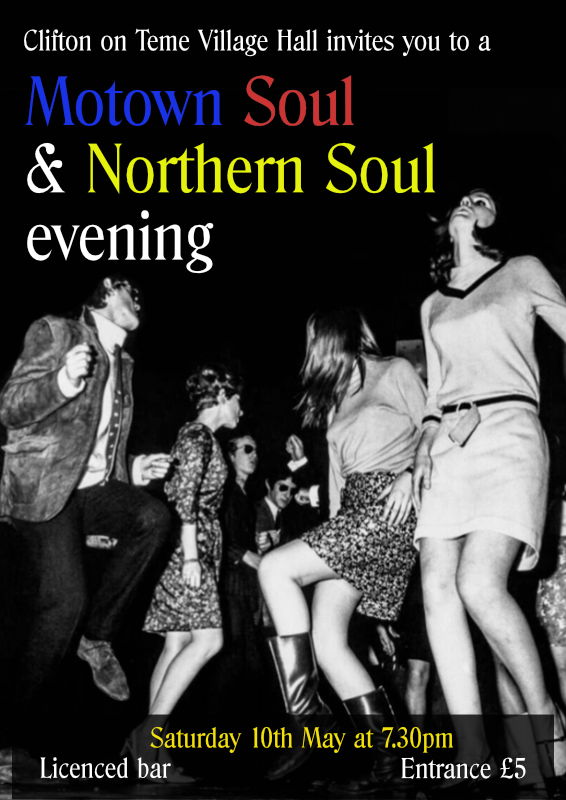 Motown night - Clifton Upon TEME village hall
