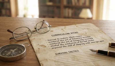 Your CV (only) tells me what you have learned to do to survive