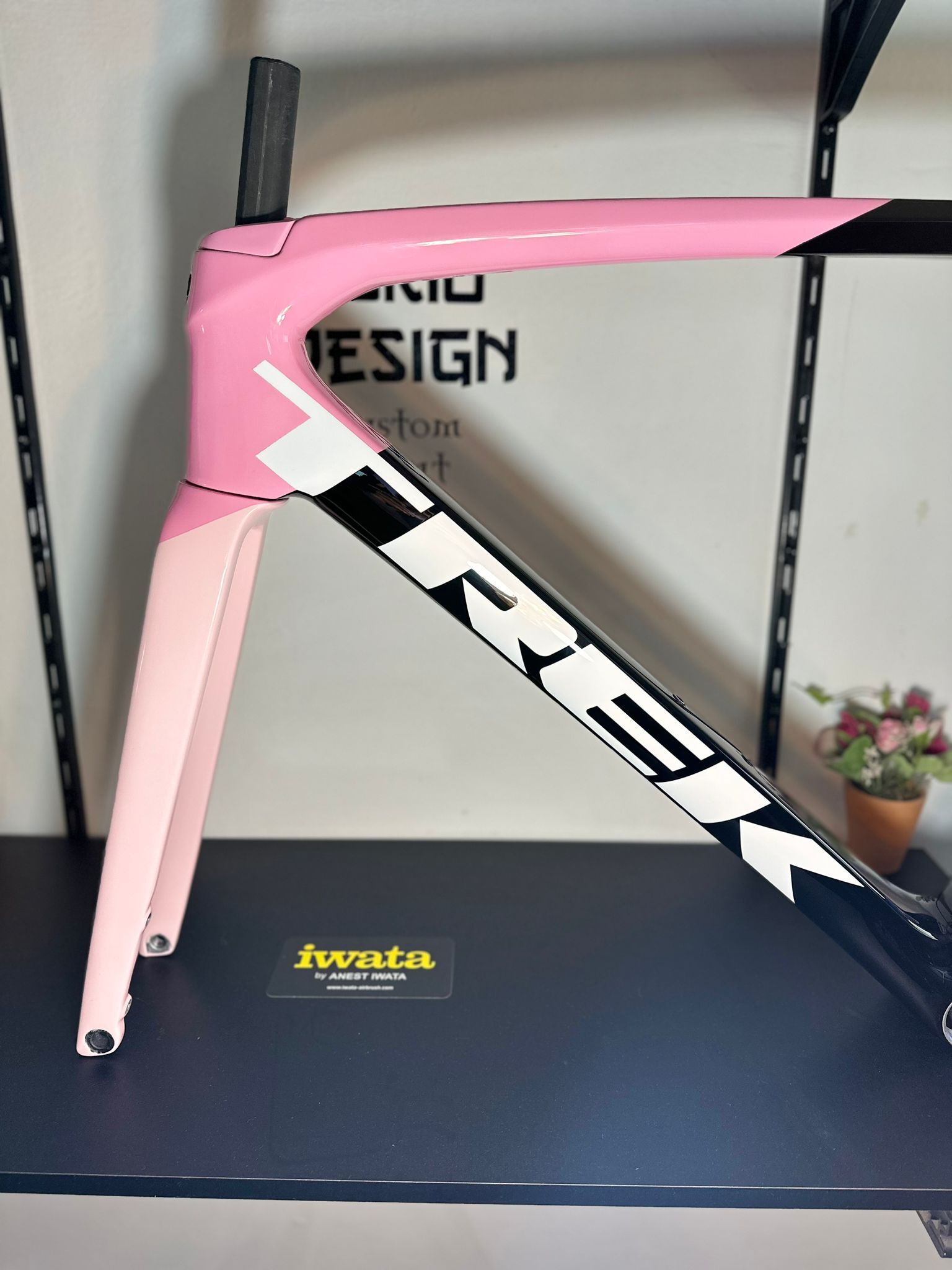 trek emonda rosa salmon y negro personalizada