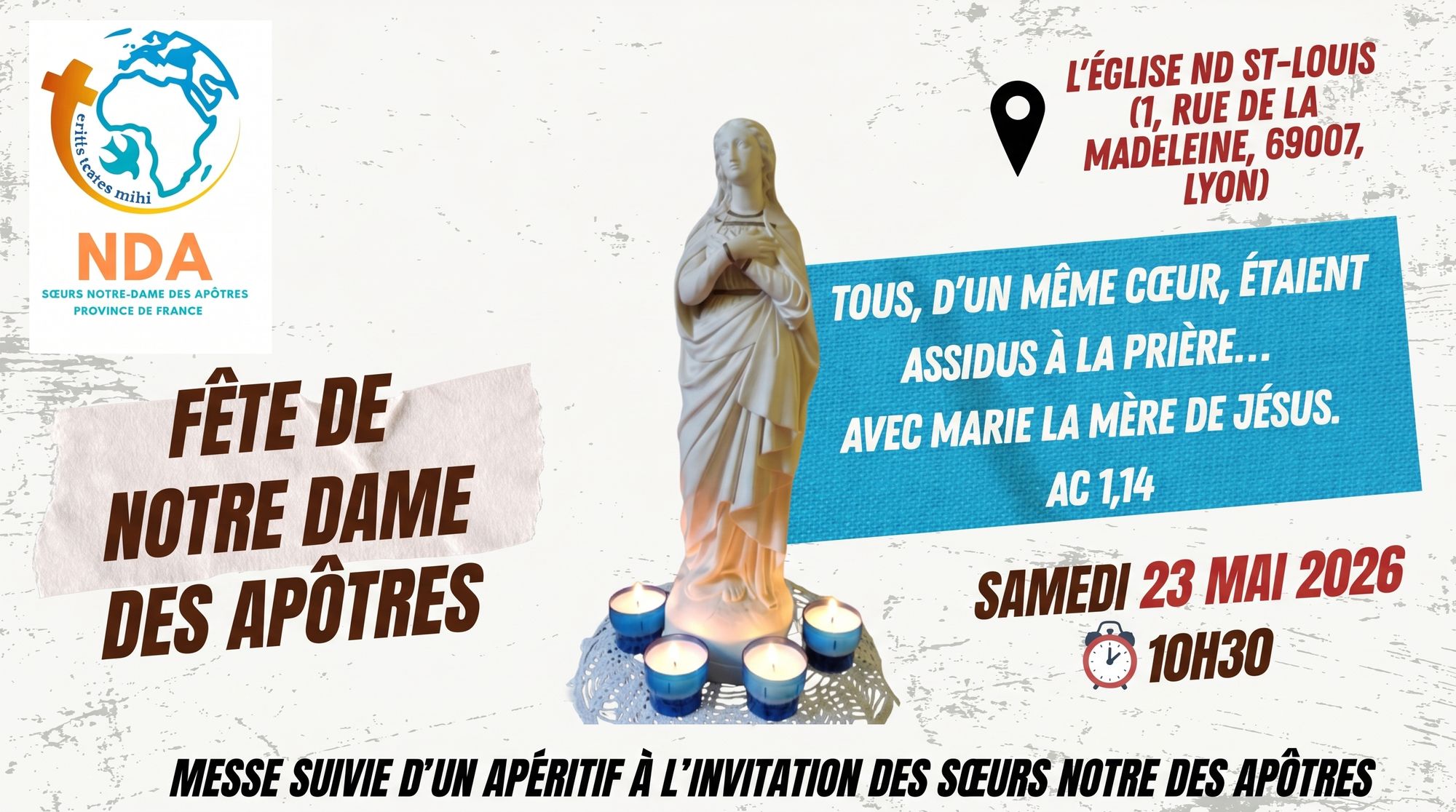 Fête de Notre Dame des Apôtres